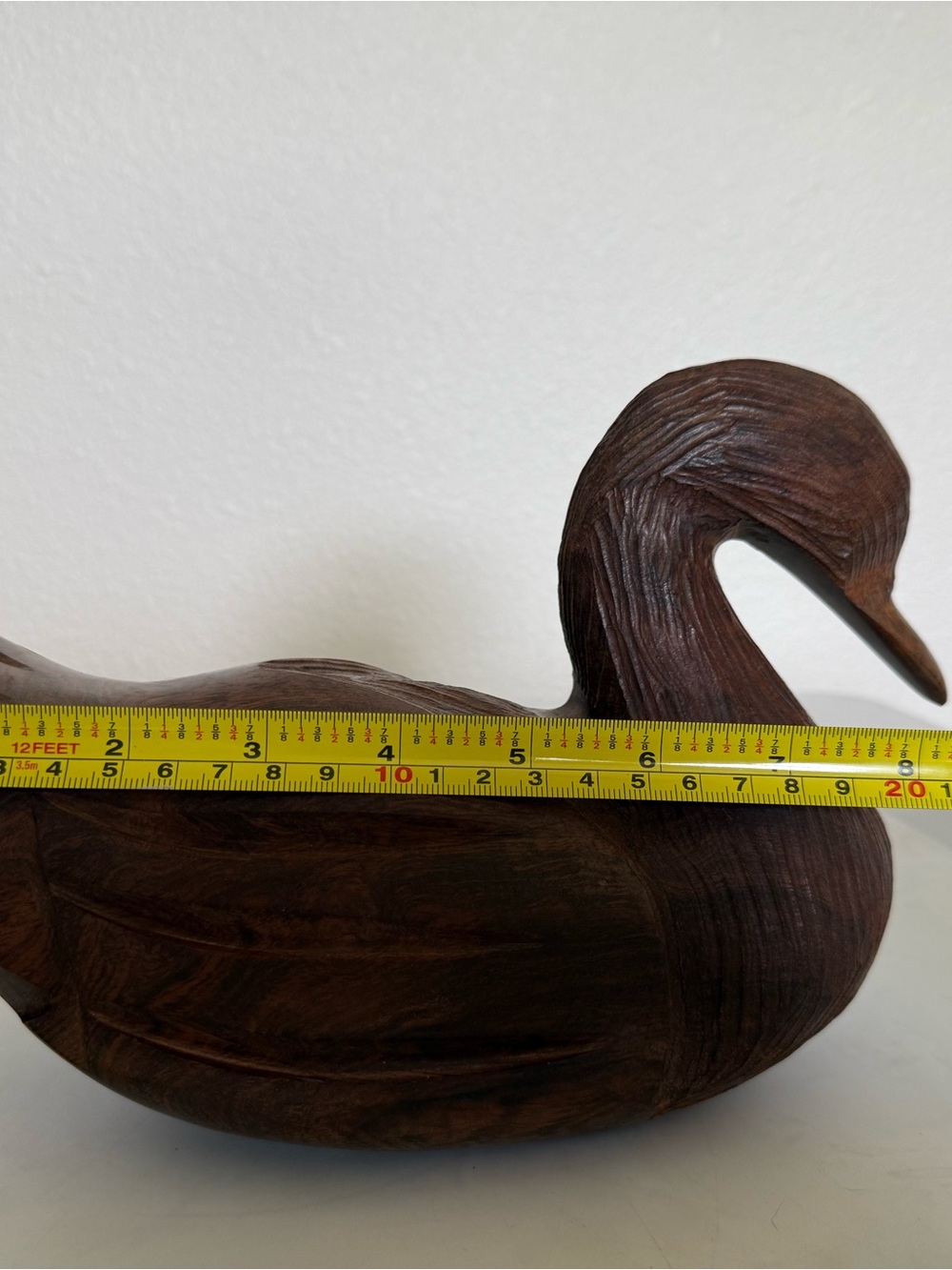 Hand-Carved Wooden Duck Décor - Brown - Picture 5 of 8